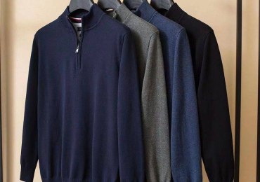 Men’s Half-neck zip sweater