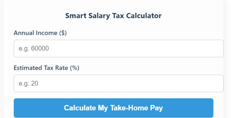 Free Online Salary Tax Calculator 2026
